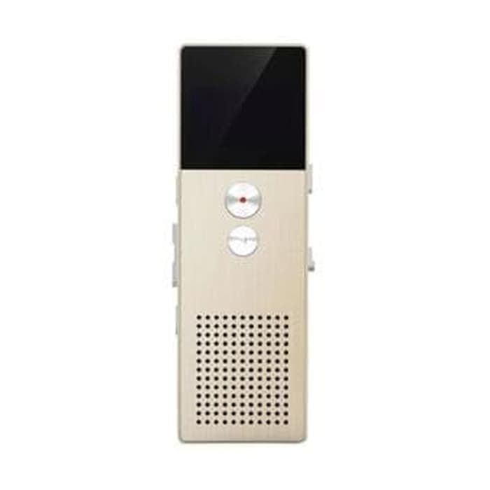 REMAX HD Dual Mic Portable Voice Recorder RP1 Perekam Suara Digital - Emas