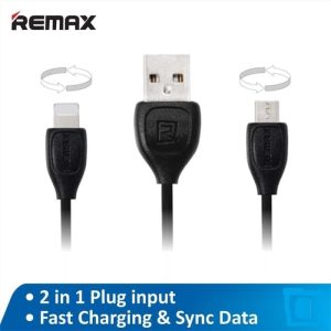 Remax Lesu Cable 2in1 2M RC-050t Android iPhone5/6/7 Fast Charge