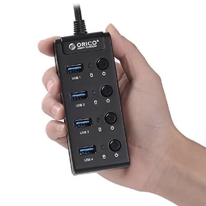 ORICO W9PH4 4-Port Portable USB 3.0 HUB POWER SWITCH AND LED- ORIGINAL