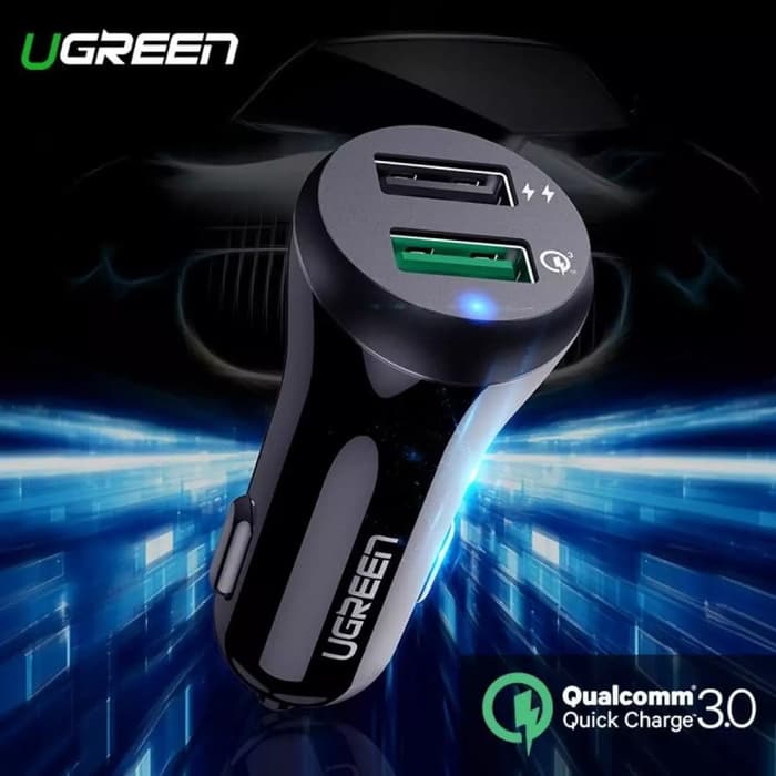 UGREEN Original Qualcomm 3.0 Car Quick Charge 30W Dual USB