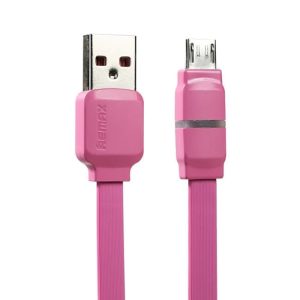 Remax Breathe Micro USB Data Cable for Smartphone - RC-029m - Pink