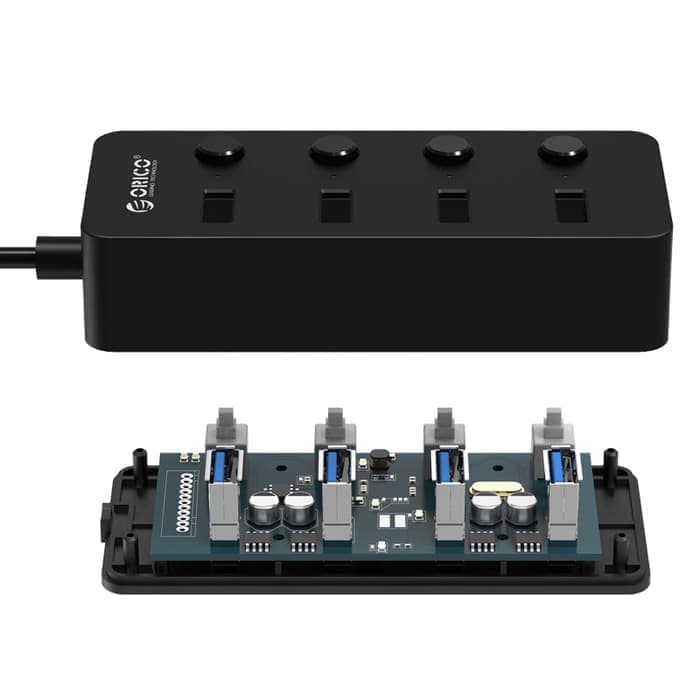 ORICO W9PH4 4-Port Portable USB 3.0 HUB POWER SWITCH AND LED- ORIGINAL - Image 2