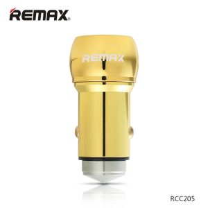 REMAX CAR CHARGER METAL 2 PORT USB RCC205