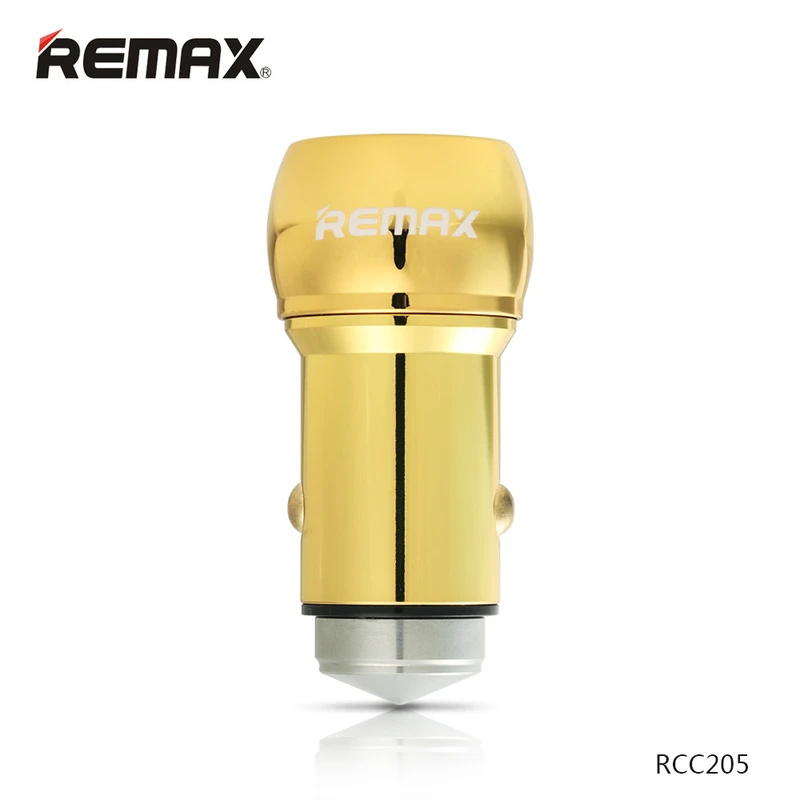 REMAX CAR CHARGER METAL 2 PORT USB RCC205