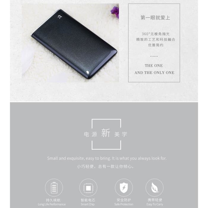 REMAX CRAVE POWER BANK SLIM 5000MAH BLACK RPP-78 - Image 3